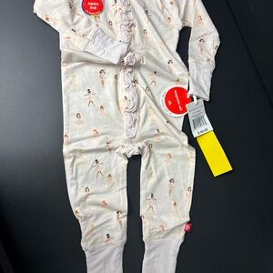 Magnetic Me - Tutu Twirls Ballet themed Footie Coveralls 12-18mos